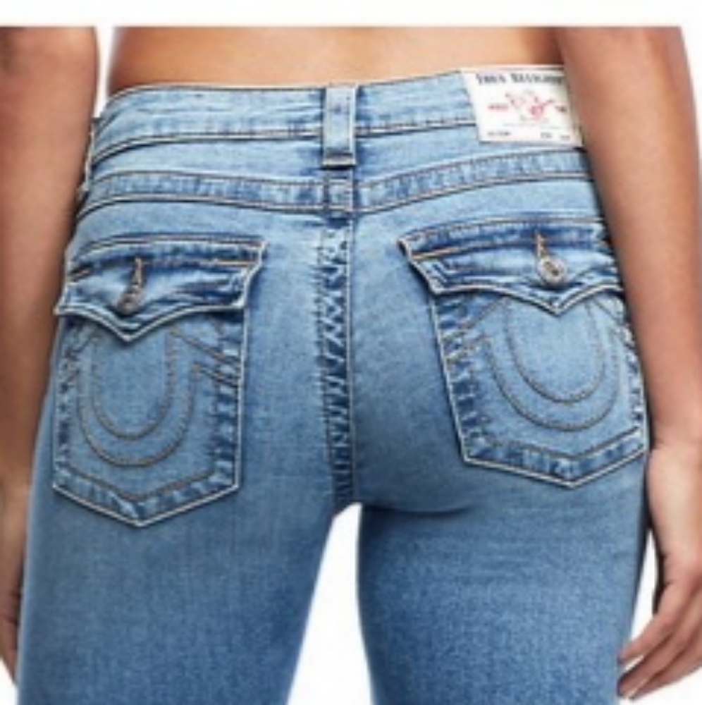 True Religion Halle Mid Destroyed Skinny Jeans - Picture 4 of 4